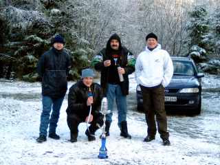 Shisha im Schnee is� schee