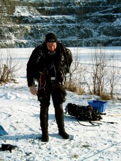 Schwarzer Mann, wei�er Schnee