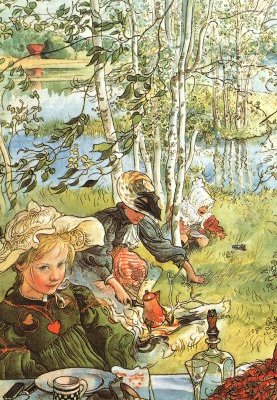 Autentisk svensk kultur har bland annat uttryckts genom Carl Larssons tavlor