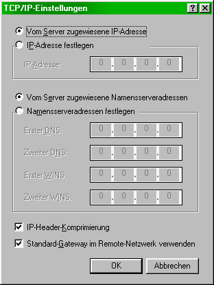 Verbindungs-Eigenschaften